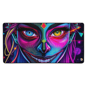 Futuristic Vibes Desk Mat